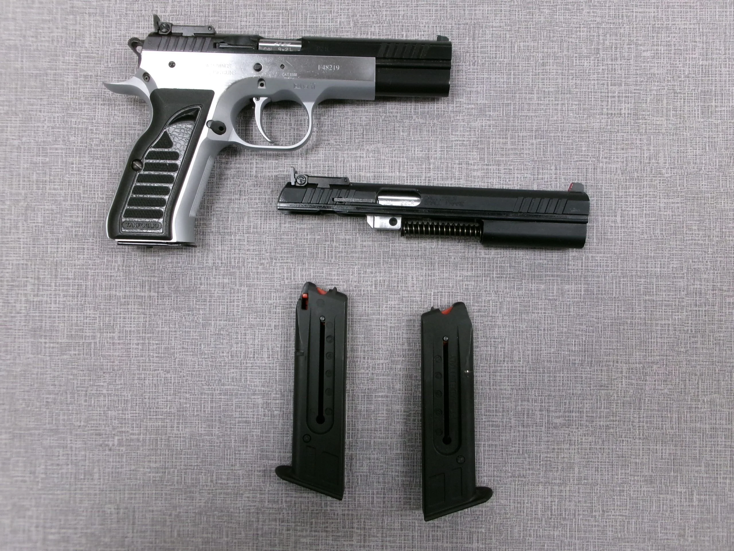 TANFOGLIO MATCH 9X21 + CONVERSIONE 22 LR USATA