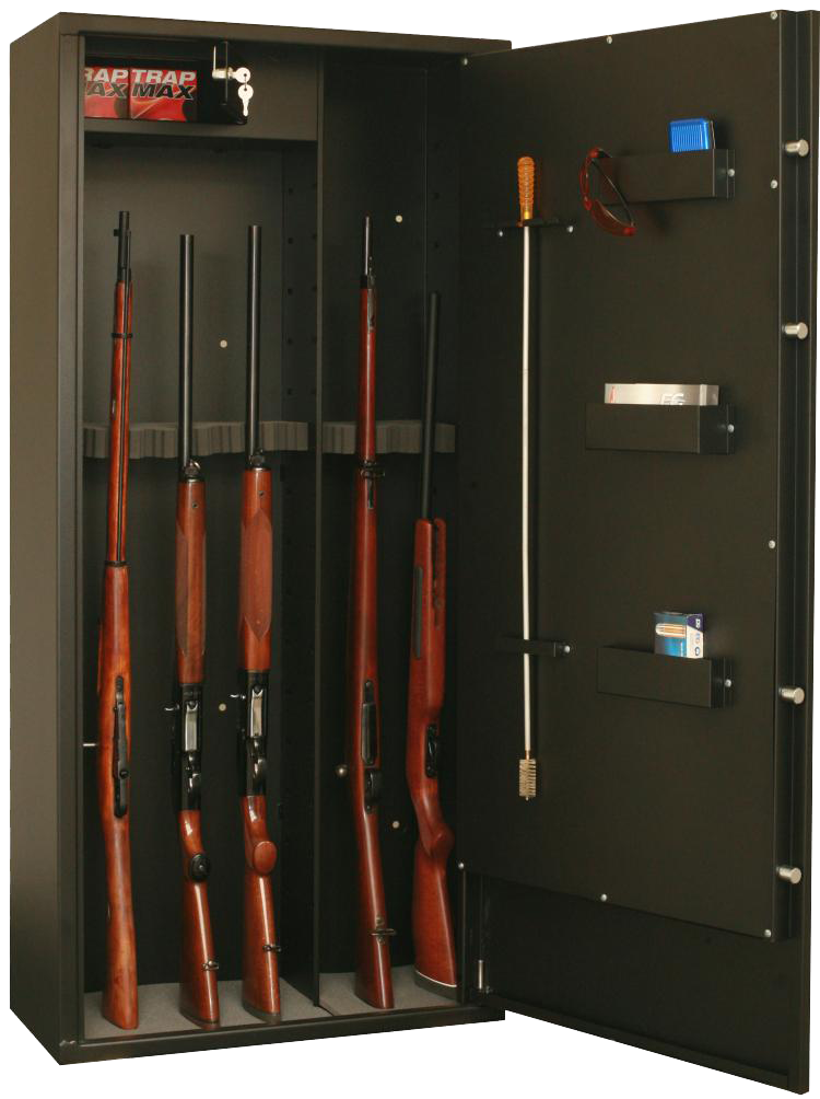 Armadio DELTA 12 per 12 armi con ottica + cassetta sicurezz