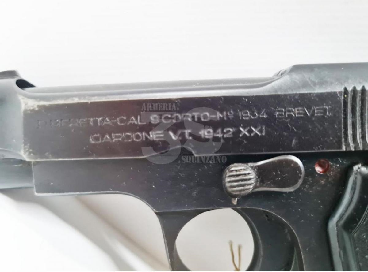PISTOLA SEMIAUTOMATICA BERETTA MODELLO M1934 CALIBRO 9