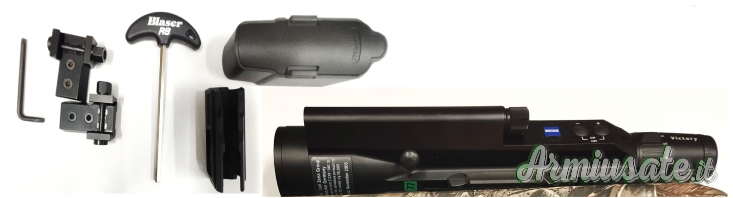 FUCILE BLASER MOD.R8 CAL 7MM REMINTON MAGNUM + OTTICA+ ACCES