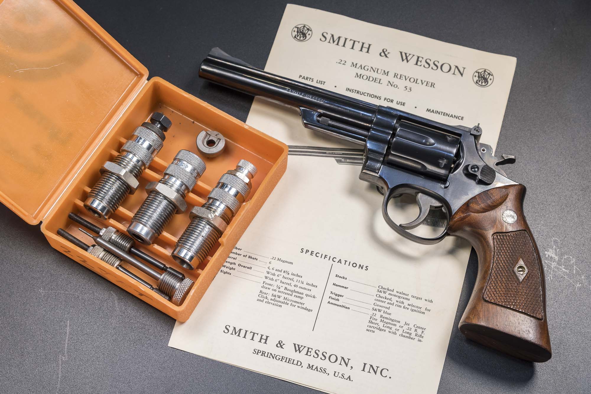 Revolver S&W Smith & Wesson 53 cal 22 Jet