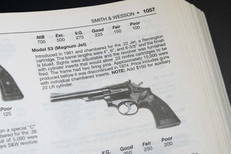 Revolver S&W Smith & Wesson 53 cal 22 Jet