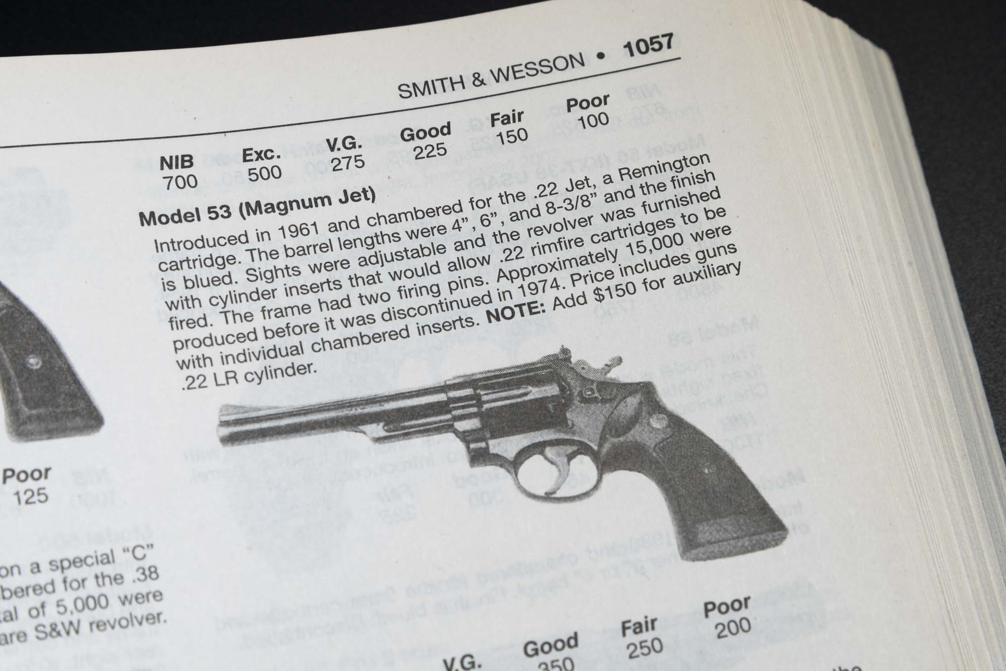Revolver S&W Smith & Wesson 53 cal 22 Jet
