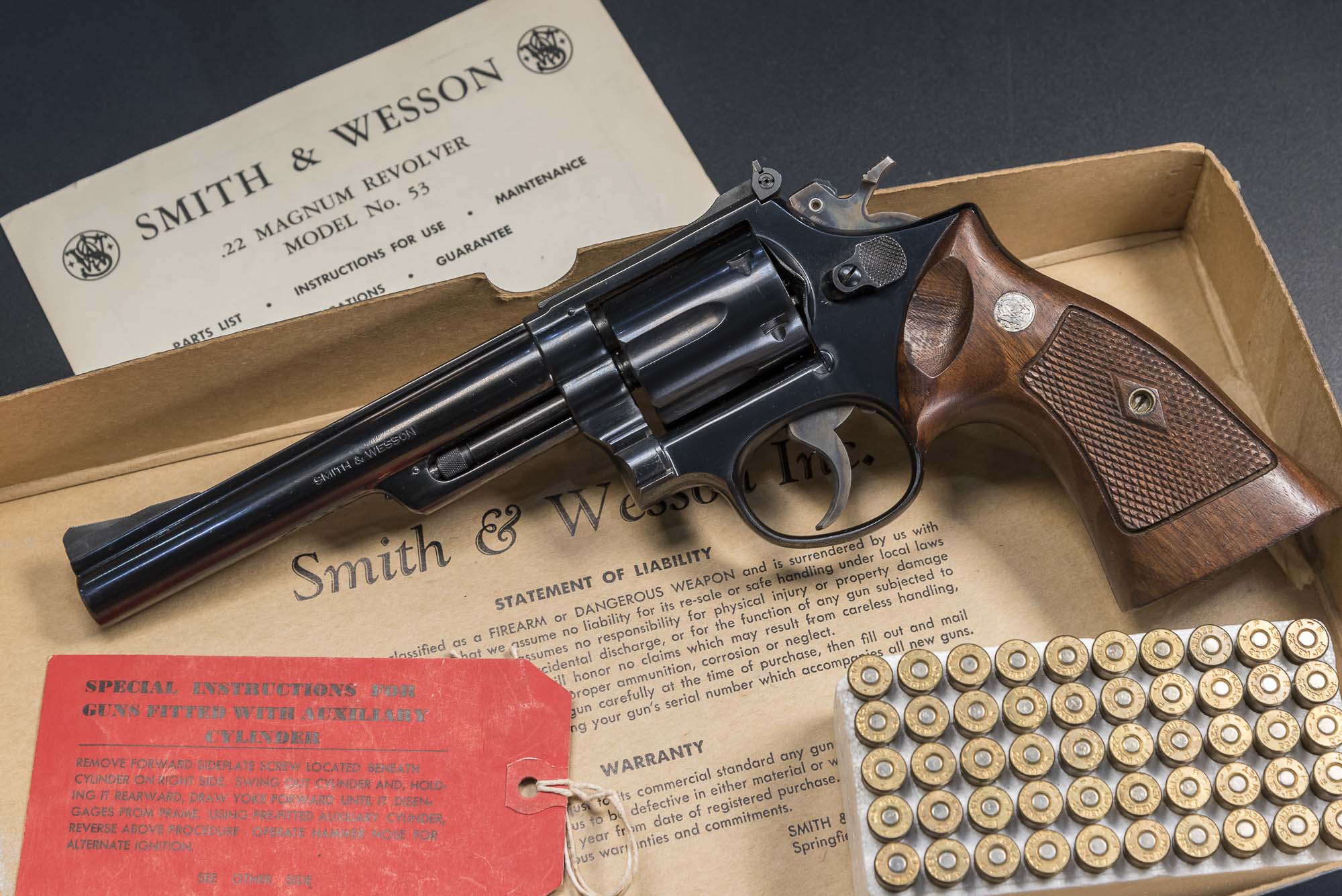 Revolver S&W Smith & Wesson 53 cal 22 Jet