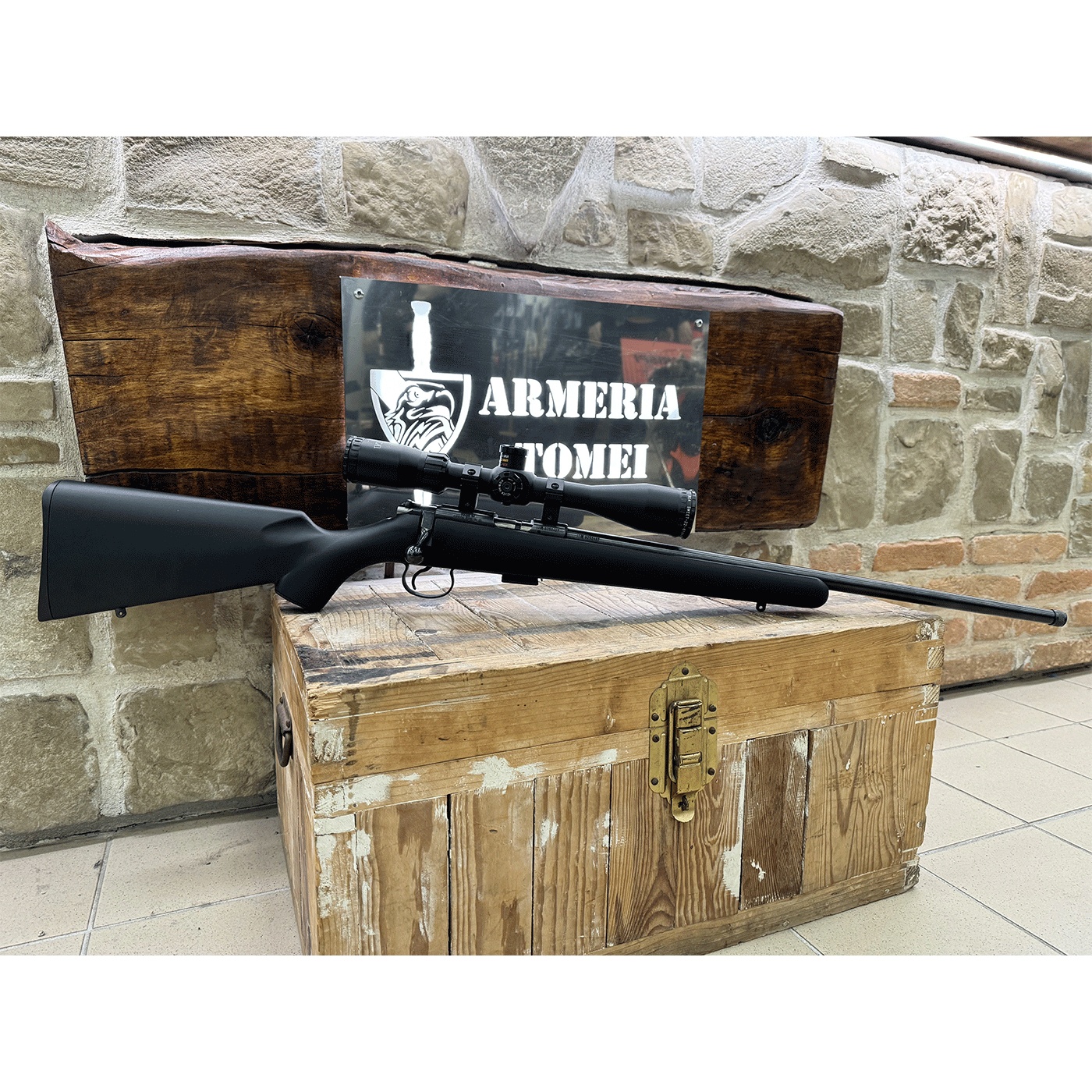 Carabina CZ 455 cal. 22LR con ottica BSA 6-18×40