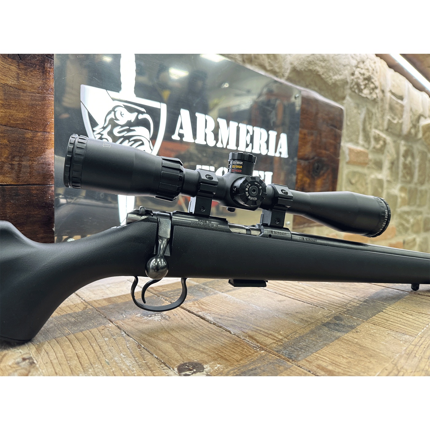 Carabina CZ 455 cal. 22LR con ottica BSA 6-18×40