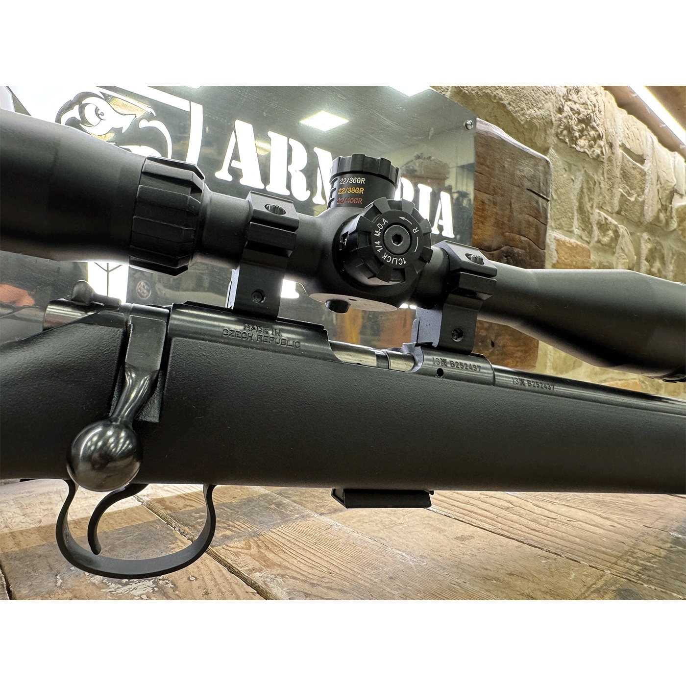 Carabina CZ 455 cal. 22LR con ottica BSA 6-18×40
