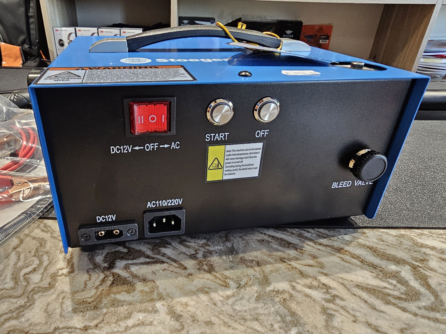COMPRESSORE STOEGER 300 BAR per carabine e pistole PCP