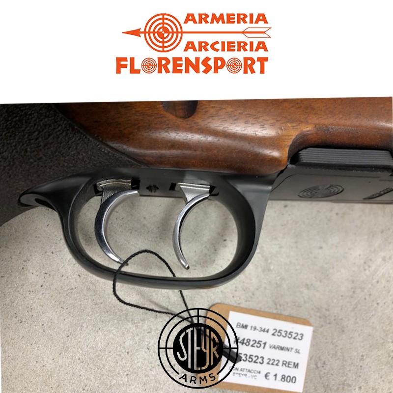 STEYR VARMINT SL 222 REM. CON STECHER + ATTACCHI