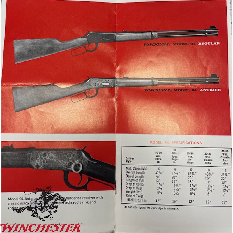 CARABINA A LEVA WINCHESTER 94 CAL. 32 WINCHESTER SPECIAL