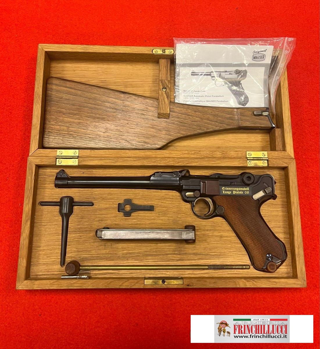 MAUSER P08 PROTOTIPO WERLE – CAL 7.63x25mm Mauser