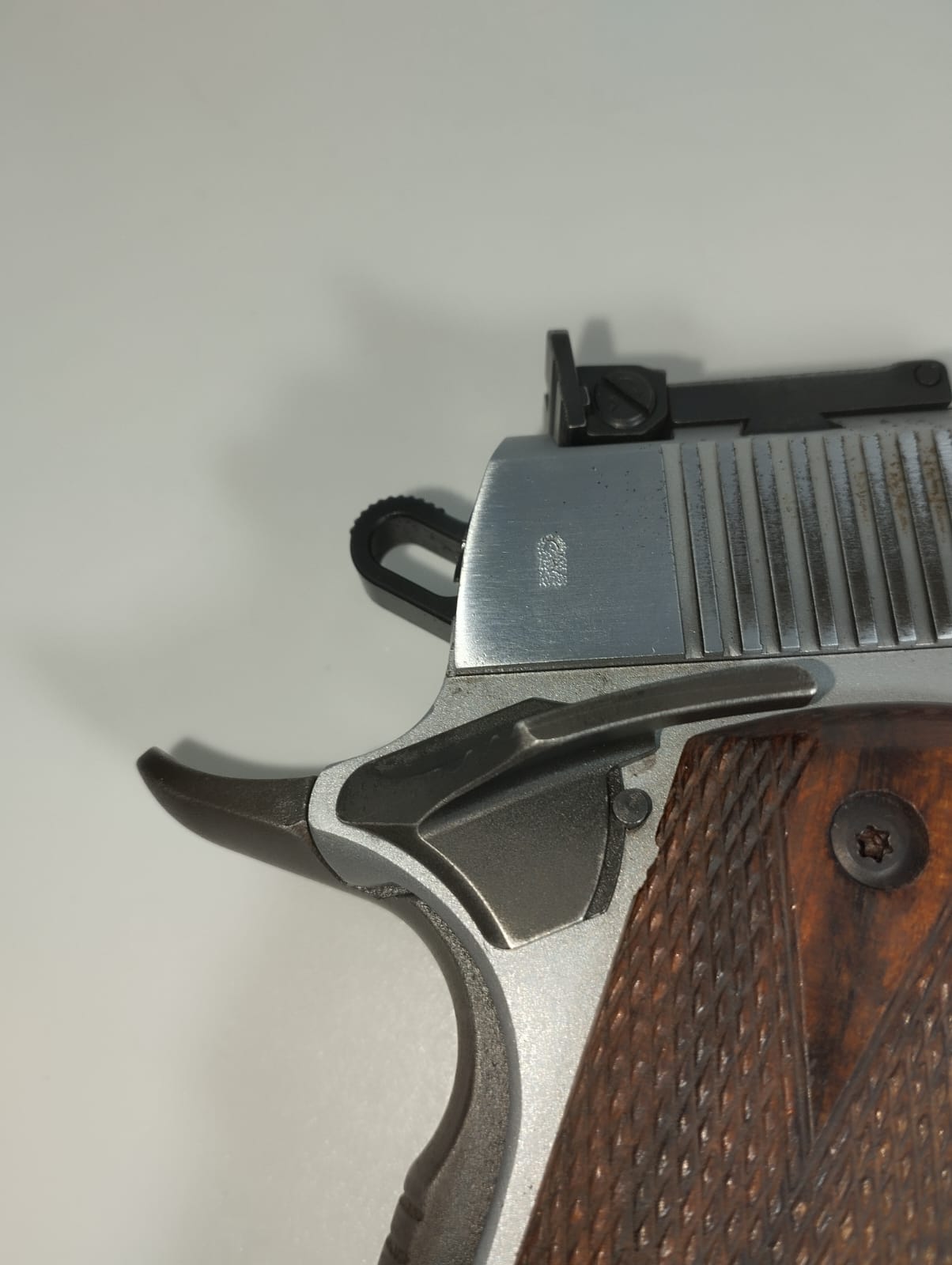 PISTOLA S.A. TANFOGLIO MOD. WITNESS 1911 CUSTOM CROMATA CAL