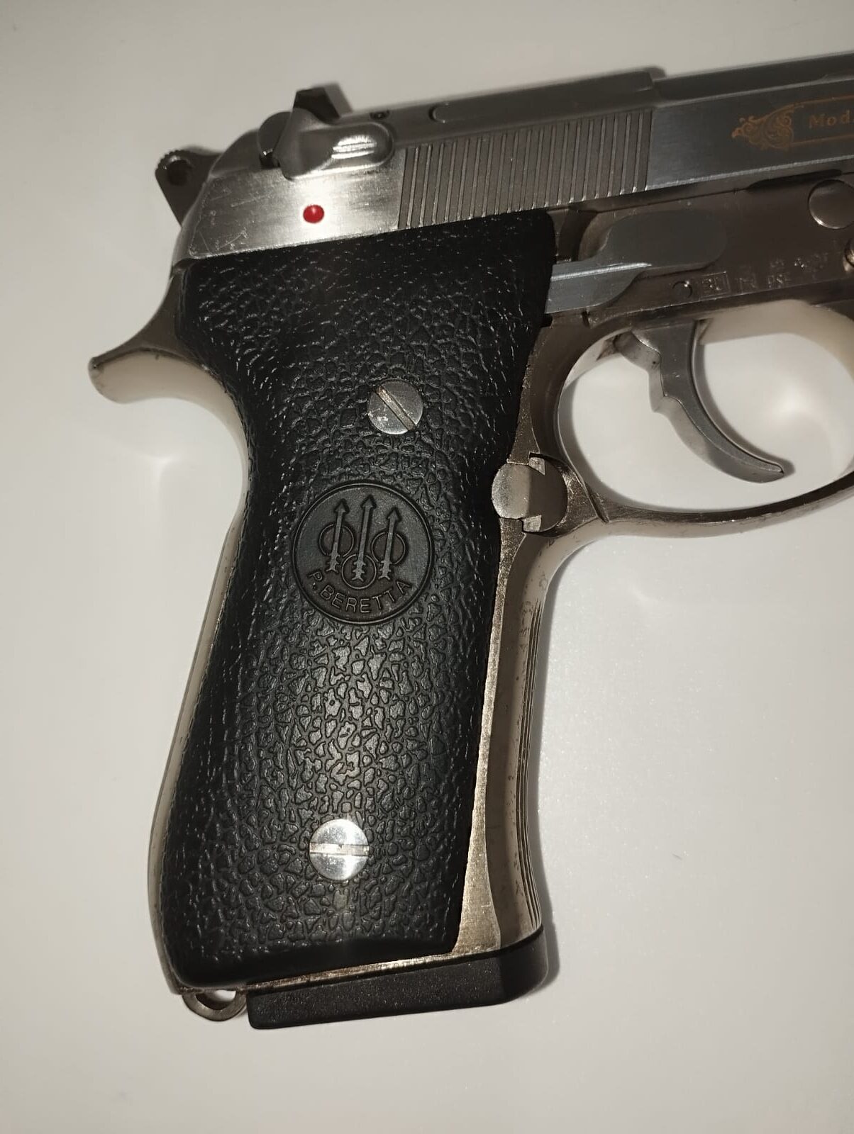 PISTOLA BERETTA MOD.98FS STAINLESS GOLD CAL.9X21+1C.
