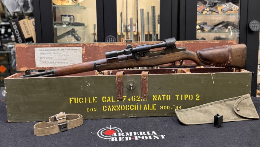 Carabina Breda meccanica Romana Garand T2 Sniper cal 308 Win