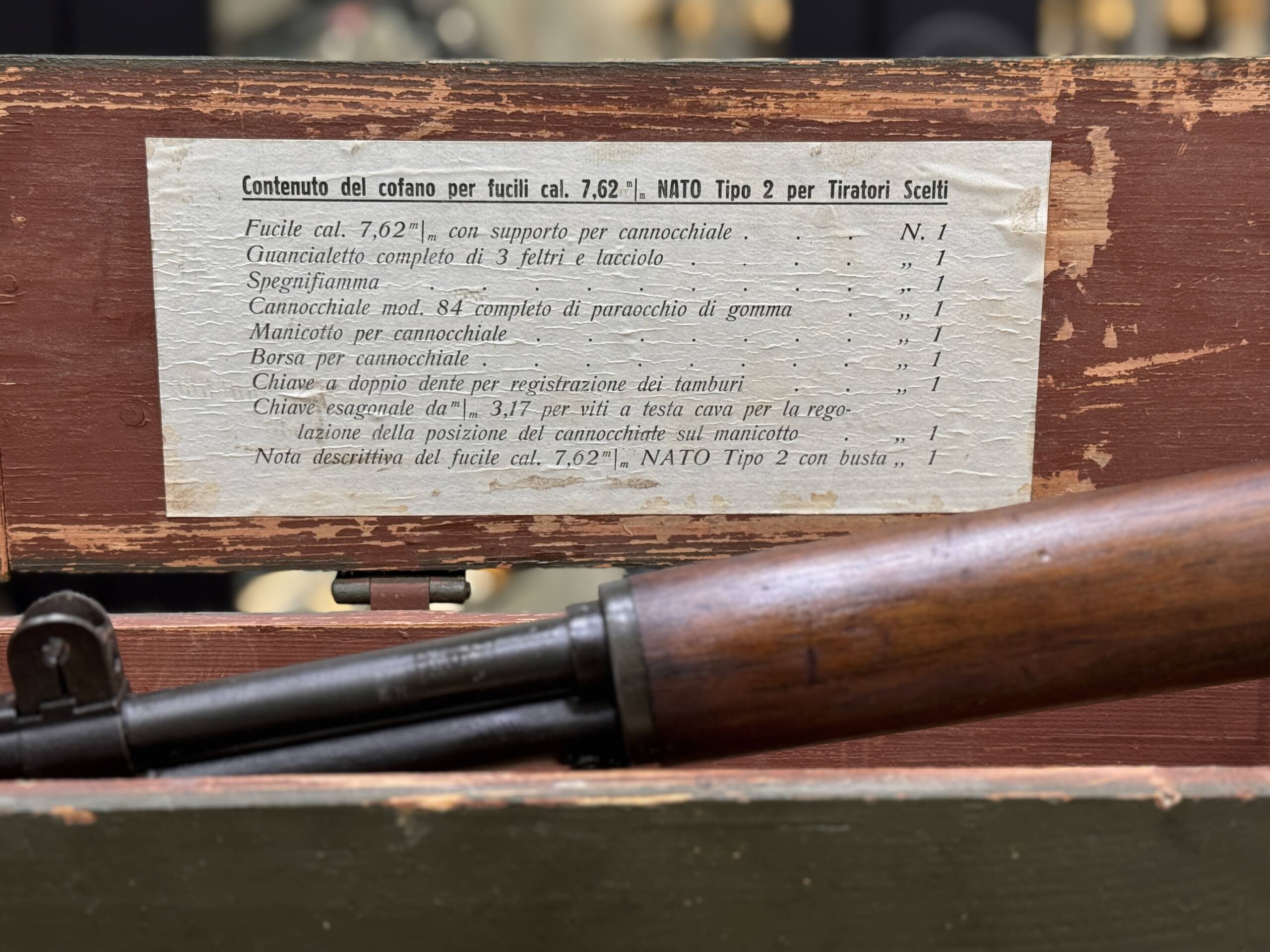 Carabina Breda meccanica Romana Garand T2 Sniper cal 308 Win