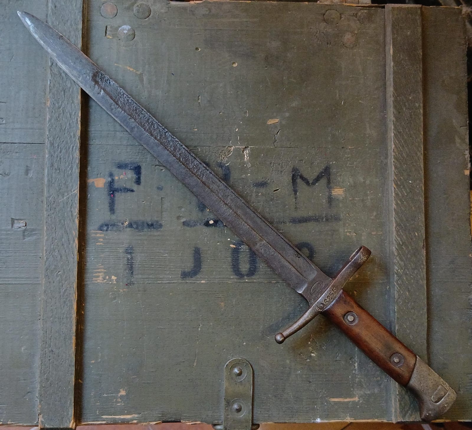 Baionetta per Carcano 1891 prodotta dalla ditta Gnutti