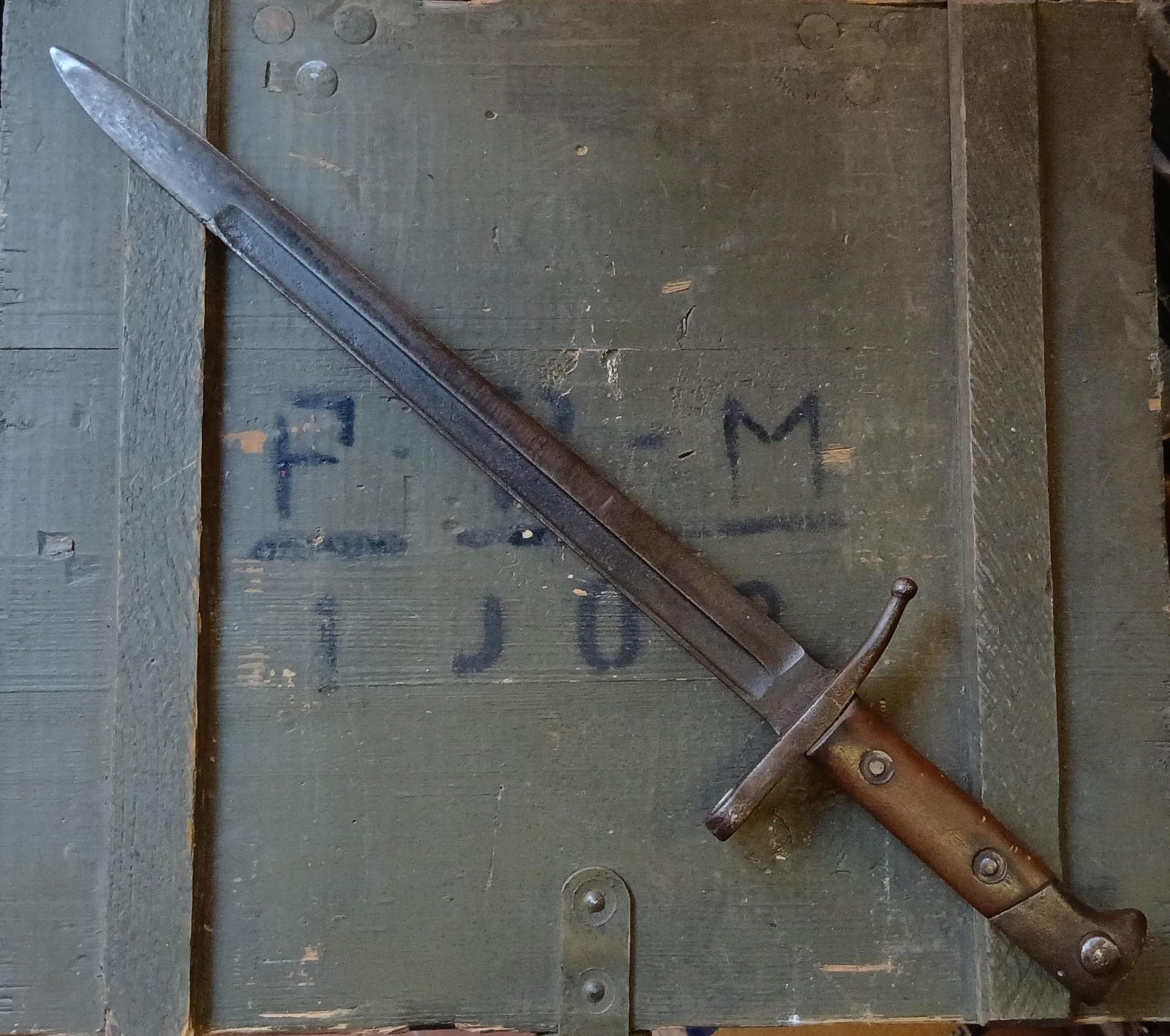 Baionetta per Carcano 1891 prodotta dalla ditta Gnutti