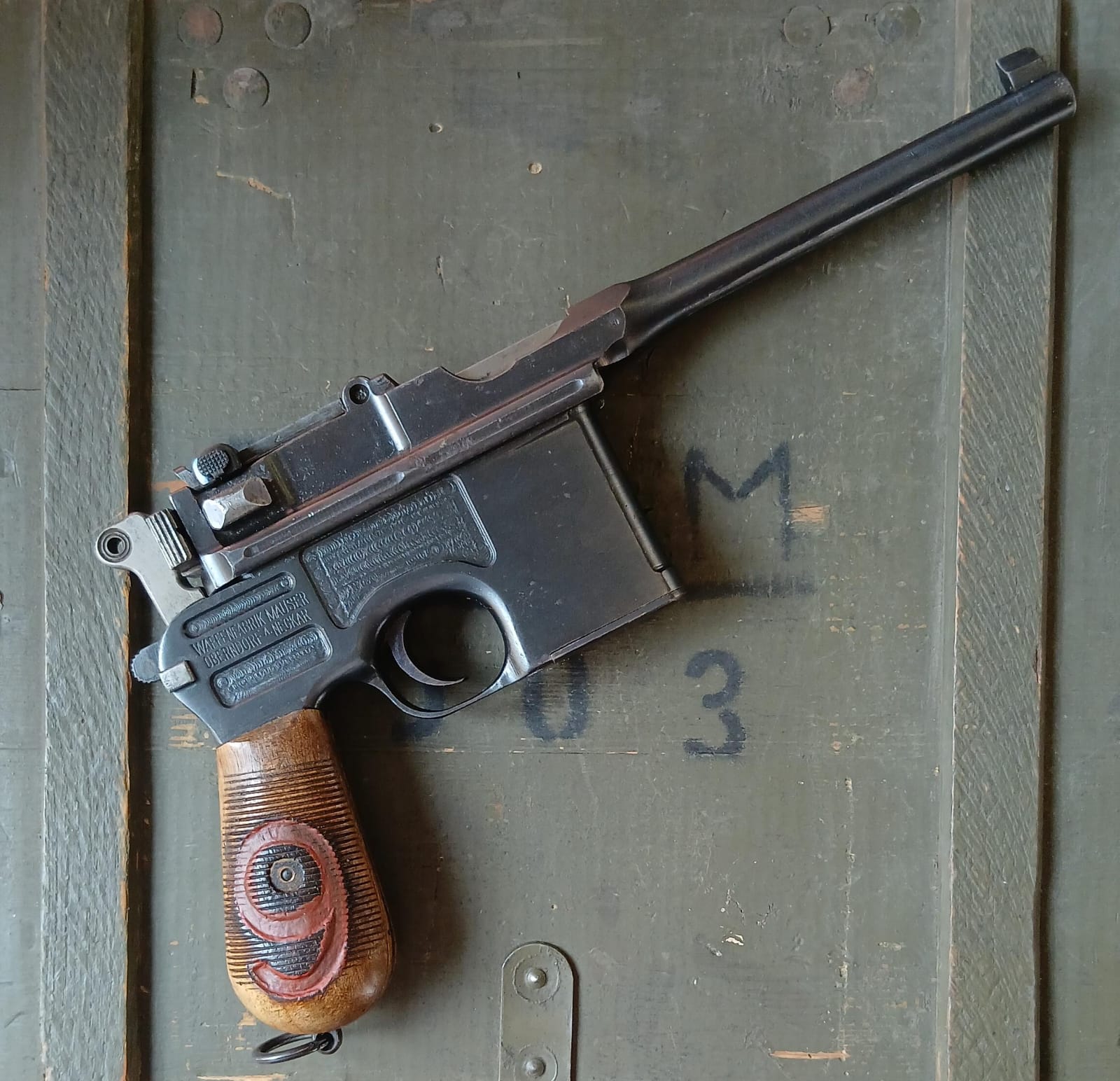 Mauser C96 9 Rosso