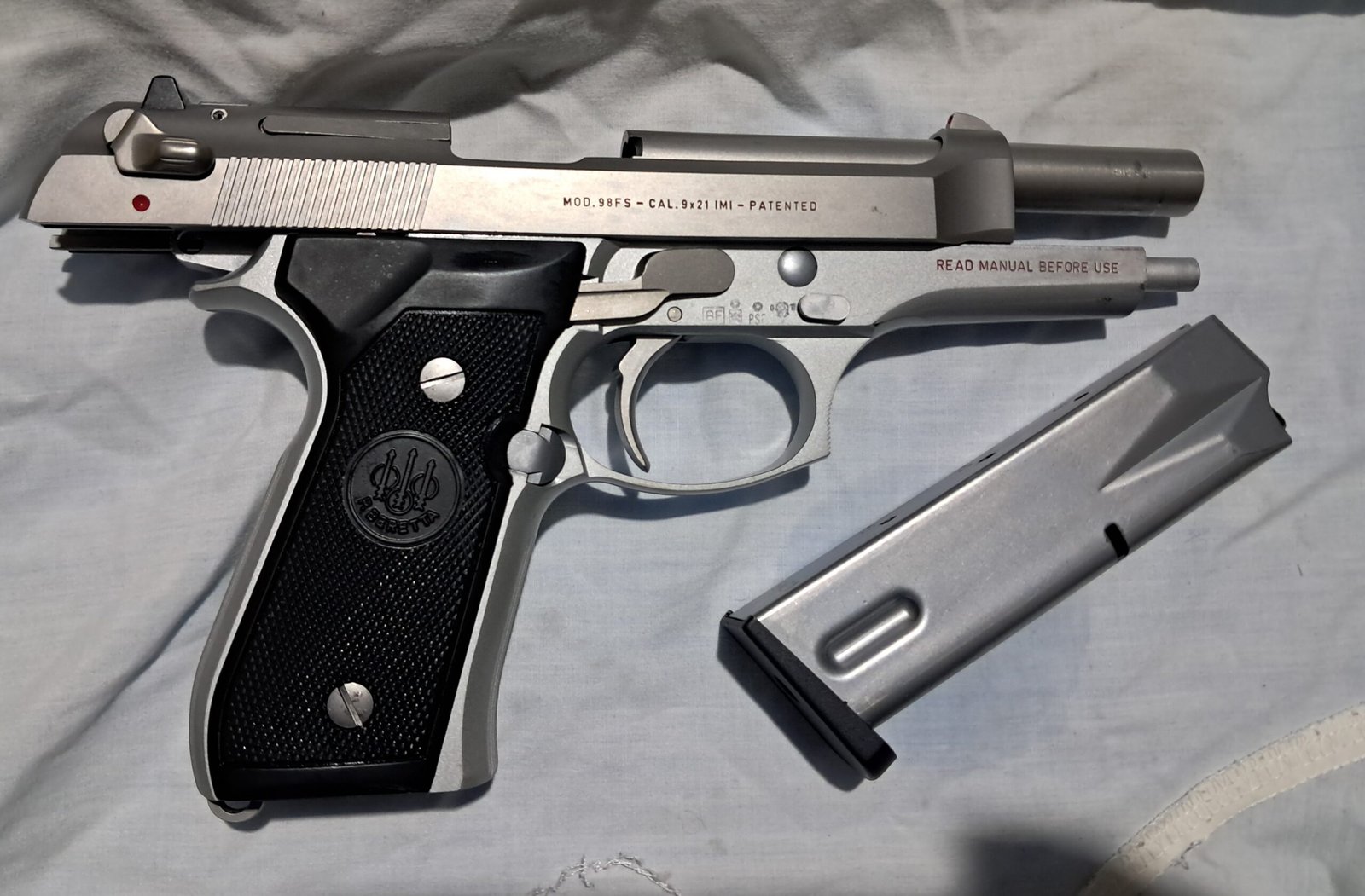 BERETTA 98 FS STAINLESS INOX CAL 9X21