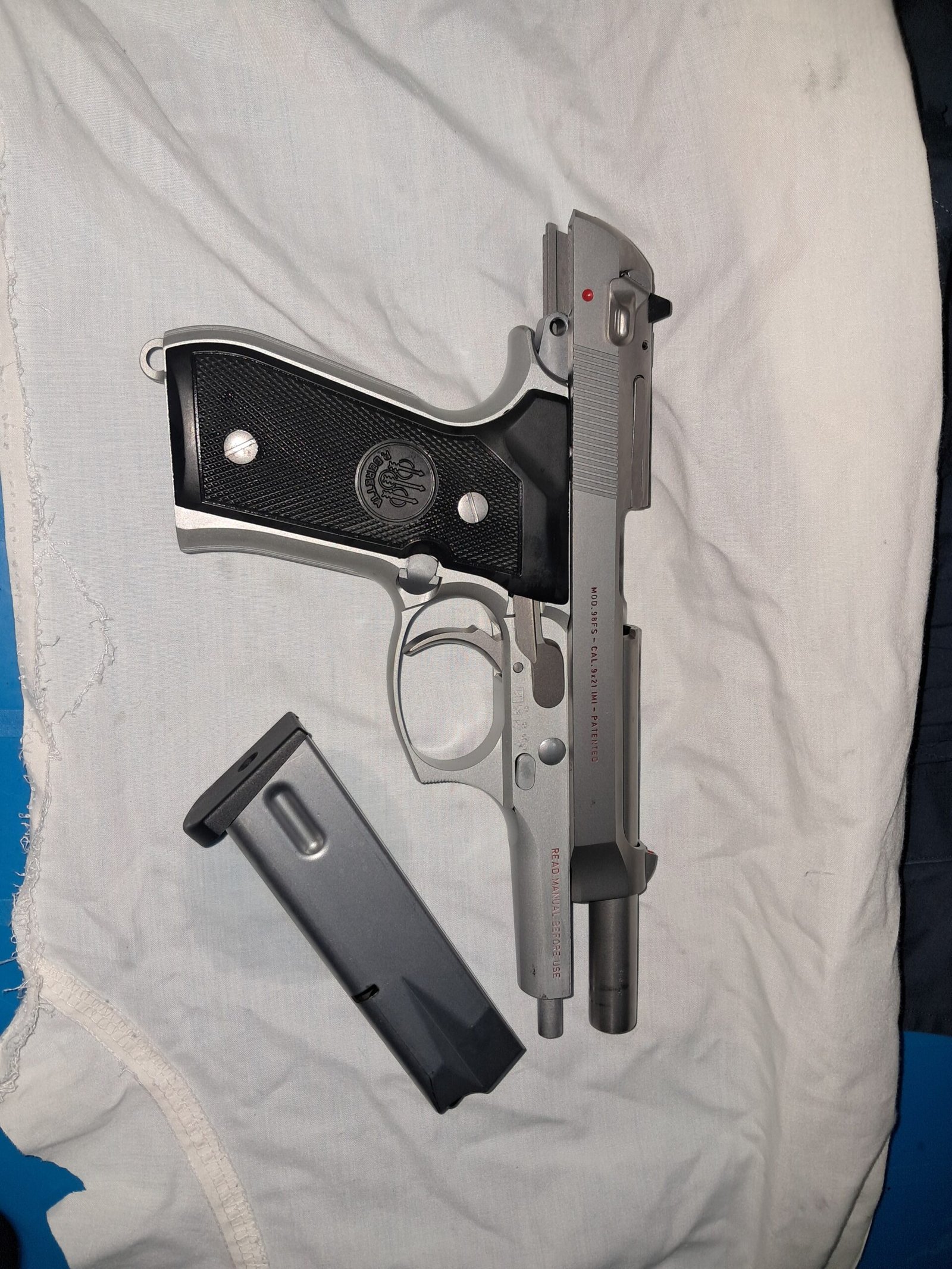 BERETTA 98 FS STAINLESS INOX CAL 9X21