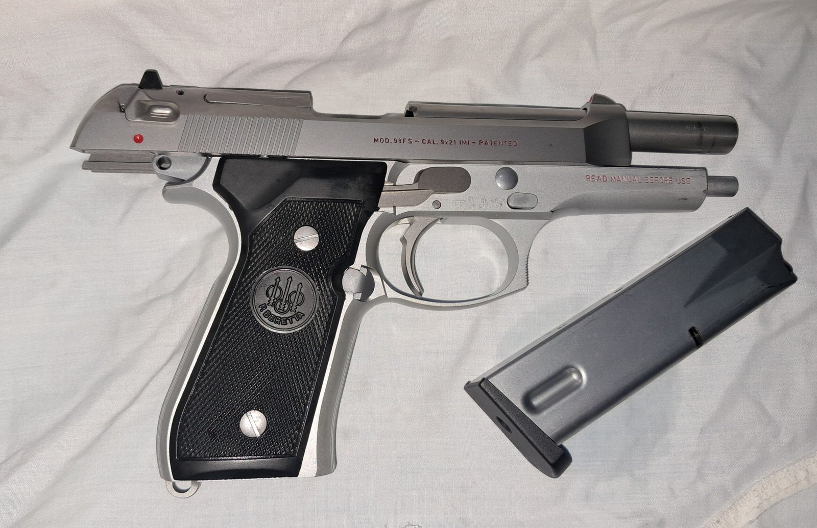BERETTA 98 FS STAINLESS INOX CAL 9X21